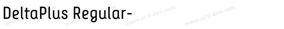 DeltaPlus Regular字体转换
